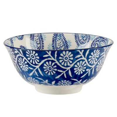  Certified International Set Of 6 30oz Carnival All Purpose Bowls Blue