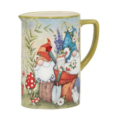  Garden Gnomes Pitcher - Certified International