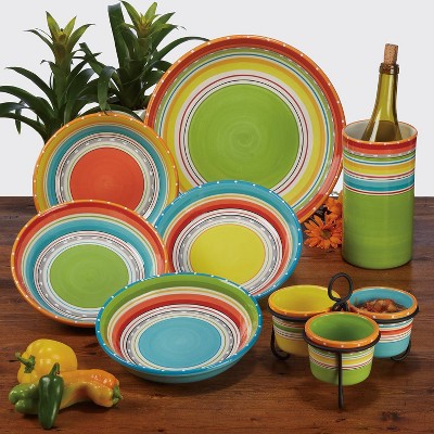  Certified International Mariachi Soup/Pasta Bowls 40oz - Set Of 4