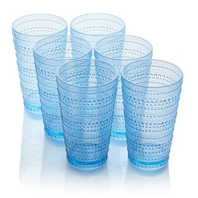  Certified International (Set Of 6) 22oz Acrylic Ice Tea Glasses Santa Fe