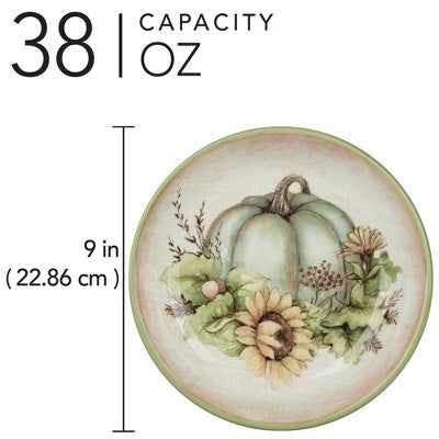  Certified International Set Of 4 38oz Autumn Breeze Soup Bowls