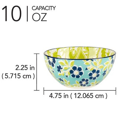  Certified International Set Of 6 13oz Tapestry All Purpose Bowls