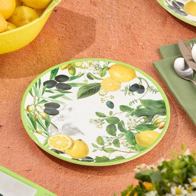  Certified International (Set Of 6) 11" Limone Melamine Dinner Plates