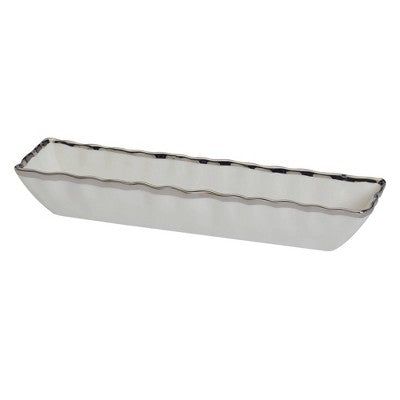  Certified International Regency Cracker Tray Silver