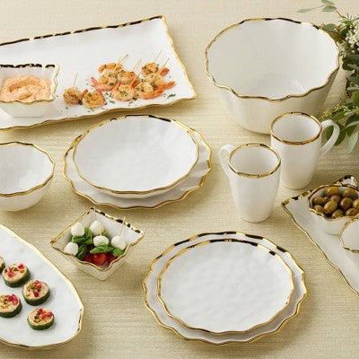  Certified International (Set Of 4) 11" Regency Dinner Plates Gold