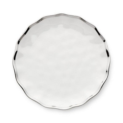  Certified International (Set Of 4) 9" Salad Plates Regency Silver