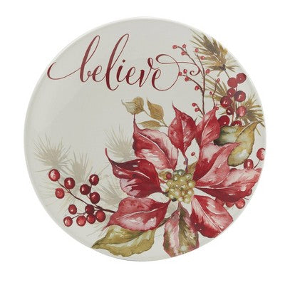  Certified International Set Of 4 Winters Joy Assorted Dessert Plates