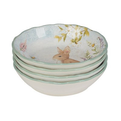  Certified International (Set Of 4) 22oz Easter Meadow Soup Bowls