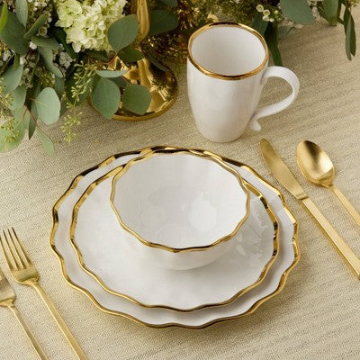  Certified International 16pc Regency Dinnerware Set Gold