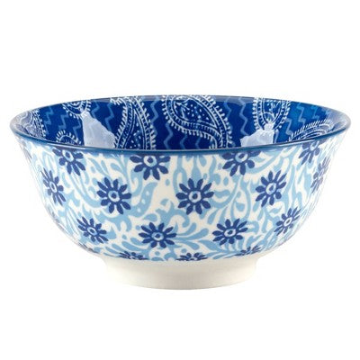  Certified International Set Of 6 30oz Carnival All Purpose Bowls Blue