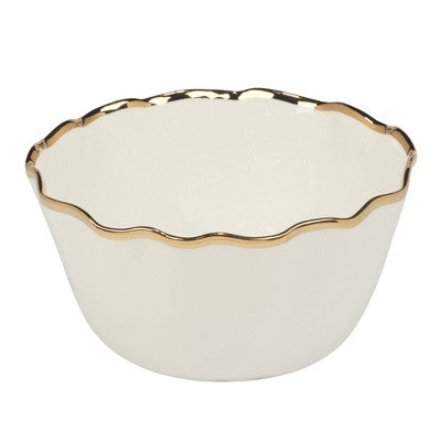  Certified International 144oz Regency Deep Bowl Gold
