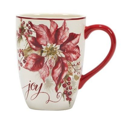  Certified International Set Of 4 Winters Joy 22oz Mugs