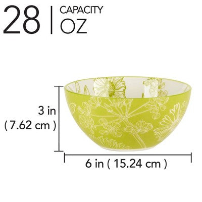  Certified International Set Of 6 Botanical All Purpose Bowls