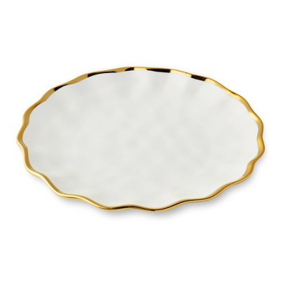  Certified International (Set Of 4) 11" Regency Dinner Plates Gold