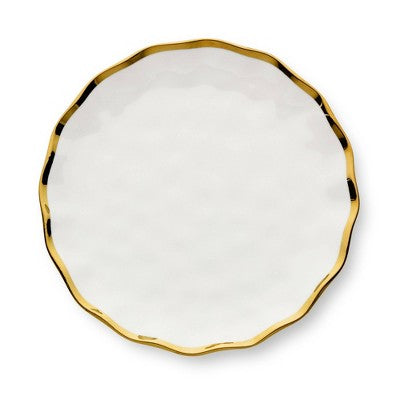  Certified International (Set Of 4) 9" Regency Salad Plates Gold