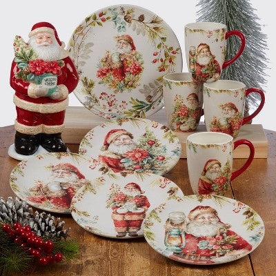  11" 4pk Earthenware Christmas Story Dinner Plates - Certified International