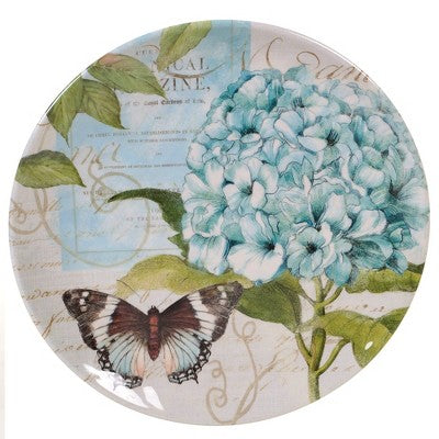  2pc Melamine Hydrangea Garden Serving Set Blue/Purple - Certified International