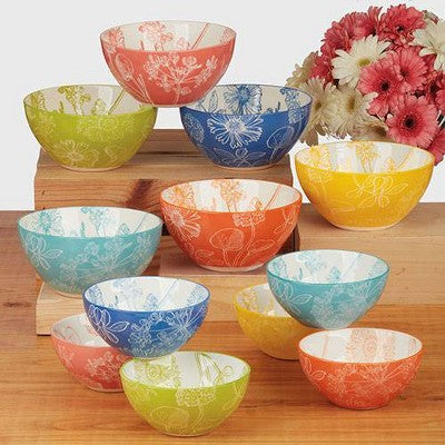  Certified International Set Of 6 Botanical All Purpose Bowls