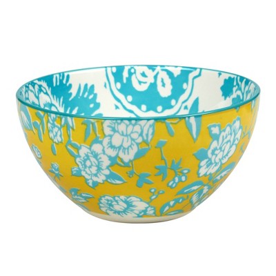  Set Of 6 Damask Floral All Purpose 12oz Bowls - Certified International