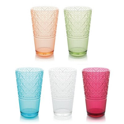  Certified International (Set Of 6) 22oz Acrylic Ice Tea Glasses Victoria