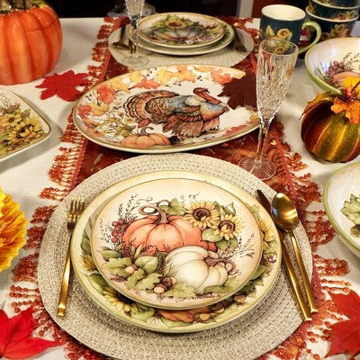  Certified International Set Of 4 Autumn Breeze Salad Plates