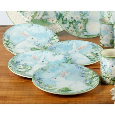  Certified International (Set Of 4) 9" Easter Morning Dessert Plates