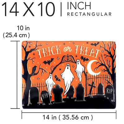  Certified International Hocus Pocus Rectangular Serving Platter