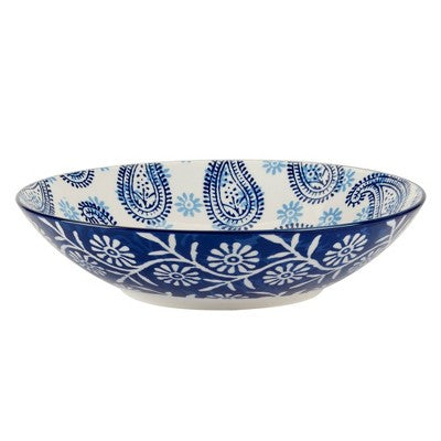  Certified International Set Of 6 40oz Carnival Soup/Pasta Bowls Blue