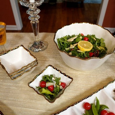  Certified International 144oz Regency Deep Bowl Gold