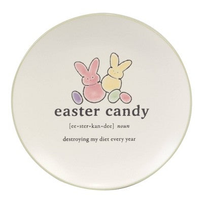  Certified International (Set Of 4) 6" Easter Words Canape Plates