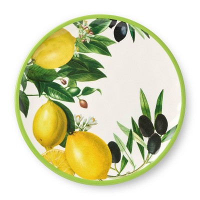  Certified International (Set Of 6) 9" Limone Melamine Salad Plates
