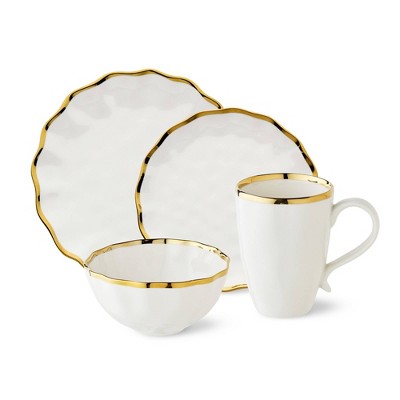  Certified International 16pc Regency Dinnerware Set Gold