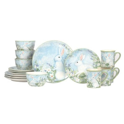  Certified International 16pc Easter Morning Dinnerware Set
