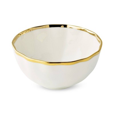  Certified International (Set Of 4) 24oz Regency Cereal Bowls Gold