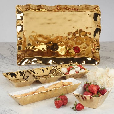  Certified International Gold Coast Cracker Tray