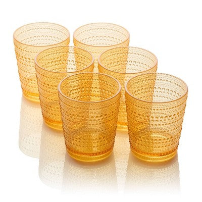  Certified International (Set Of 6) 16oz Acrylic Dof Glasses Santa Fe