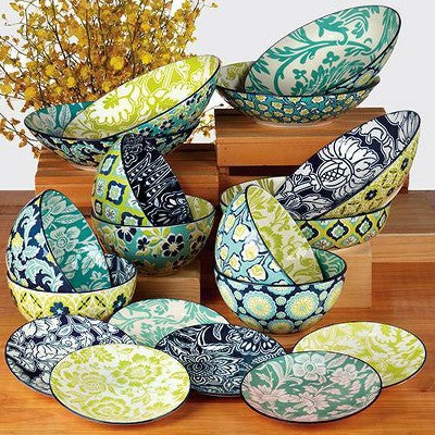  Certified International Set Of 6 13oz Tapestry All Purpose Bowls