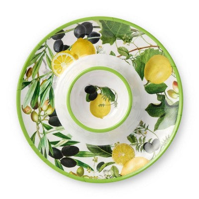  Certified International 3pc Limone Melamine Hostess Set