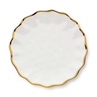  Certified International (Set Of 4) 11" Regency Dinner Plates Gold