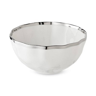  Certified International (Set Of 4) 24oz Cereal Bowls Regency Silver