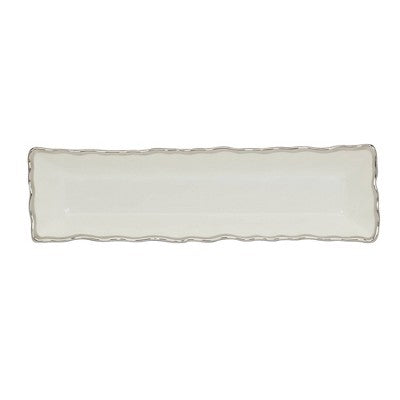  Certified International Regency Cracker Tray Silver